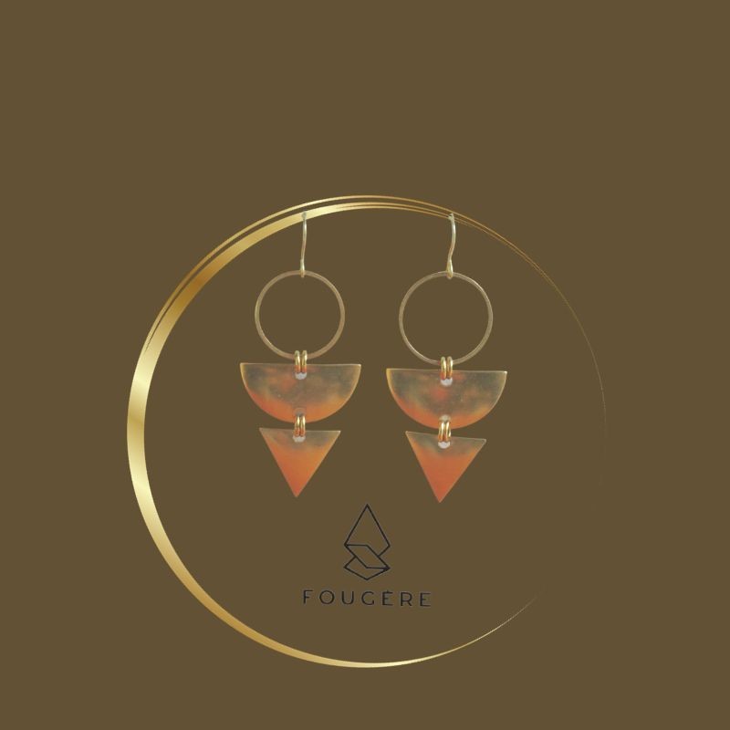 Brass earrings - 05