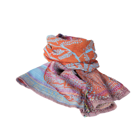 Foulard en coton bio Létol - L'orange bleue