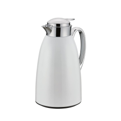White lacquered thermos jug