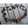 Natural wood pearl necklace - Madame Framboise