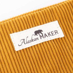 Trousse de toilette en velours - Moutarde - Alaskan Maker