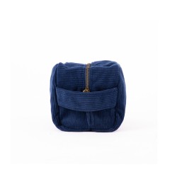 Trousse de toilette en velours - Bleu marine - Alaskan Maker