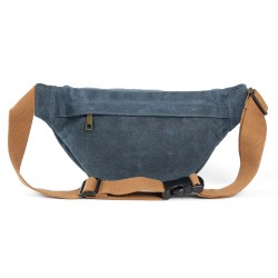 Waxed canvas fanny pack - Navy blue - Alaskan Maker
