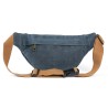 Waxed canvas fanny pack - Navy blue - Alaskan Maker