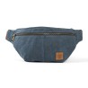 Waxed canvas fanny pack - Navy blue