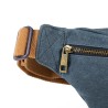 Waxed canvas fanny pack - Navy blue - Alaskan Maker