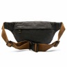 Sac banane toile waxée - Noir - Alaskan Maker