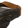 Sac banane toile waxée - Noir - Alaskan Maker