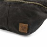 Sac banane toile waxée - Noir - Alaskan Maker