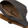 Sac banane toile waxée - Noir - Alaskan Maker