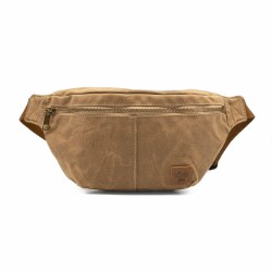 Waxed canvas fanny pack - Sand