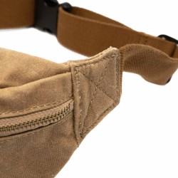 Waxed canvas fanny pack - Sand - Alaskan Maker