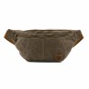 Sac banane toile waxée - Kaki