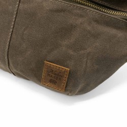 Sac banane toile waxée - Kaki - Alaskan Maker