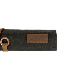 Travel chess & checkers set - Waxed canvas - Black - Alaskan Maker
