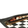 Jeu d'échecs & de dames de voyage - Toile waxée - Noir - Alaskan Maker