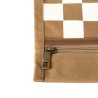 Jeu d'échecs & de dames de voyage - Toile waxée - Havane - Alaskan Maker