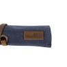 Travel chess & checkers set - Waxed canvas - Navy blue - Alaskan Maker