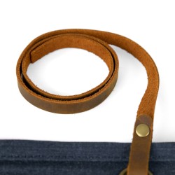 Travel chess & checkers set - Waxed canvas - Navy blue - Alaskan Maker