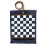 Jeu d'échecs & de dames de voyage - Toile waxée - Bleu marine - Alaskan Maker