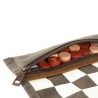 Travel chess & checkers set - Waxed canvas - Khaki - Alaskan Maker