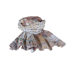 Foulard en coton bio Létol - Tiramisu