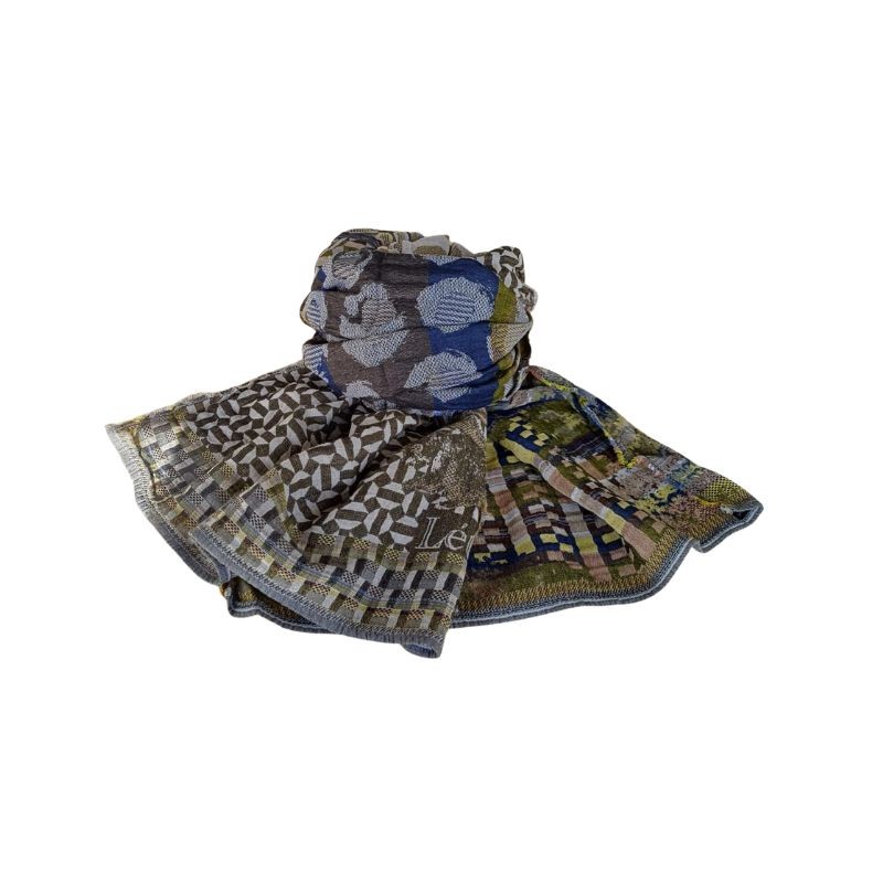 Foulard en coton bio Létol - Alceste laiton