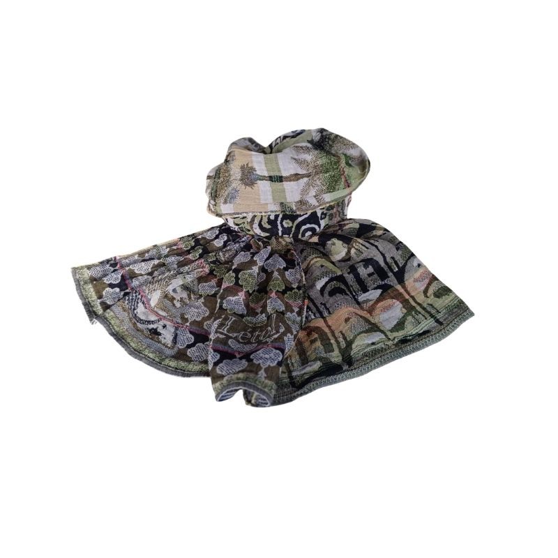 Foulard en coton bio Létol - Amira olives