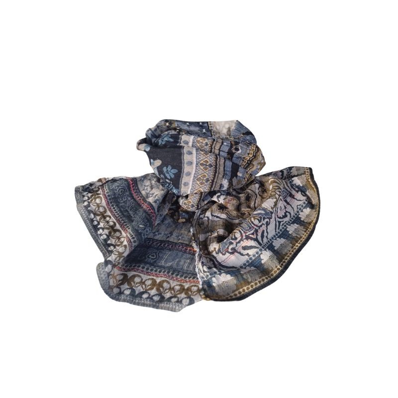 Cotton scarf Létol - Noir or