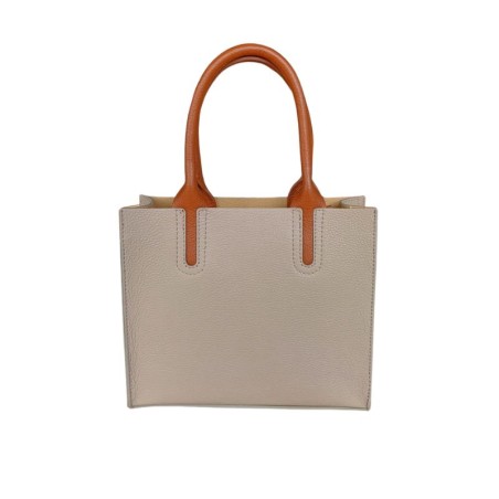 Sac en cuir grainé - Café au lait - Madame Framboise