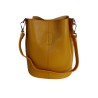 Grained leather bag - Mustard - Madame Framboise