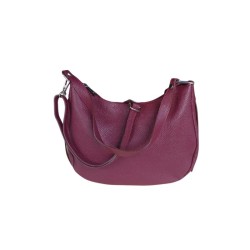 Sac en cuir grainé - Prune