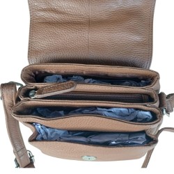 Sac en cuir grainé - Caramel