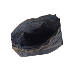 Small leather bag - Black