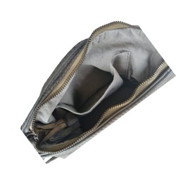 Sac en cuir tressé - Kaki