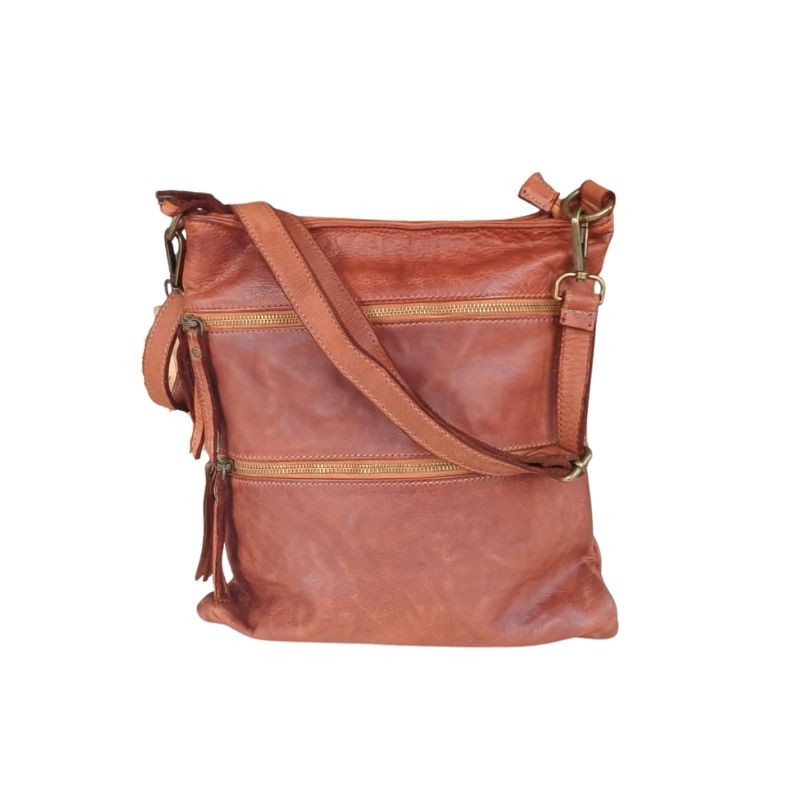 Sac en cuir - Cognac - Madame Framboise