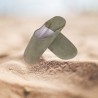 Suede Moroccan slippers - Olive