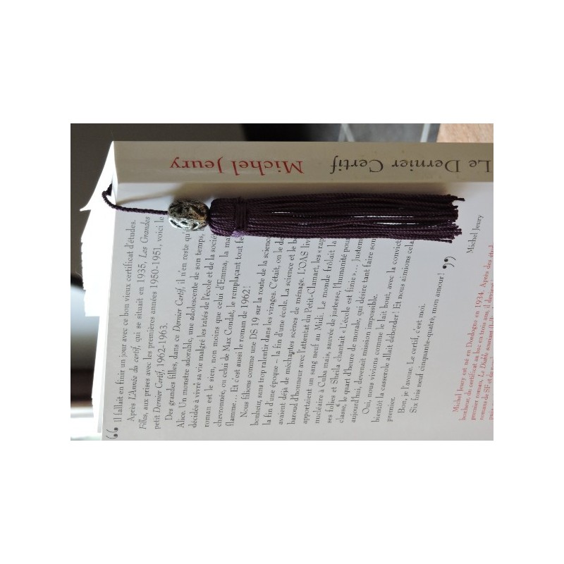 Aubergine bookmark - Madame Framboise
