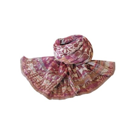 Foulard en coton bio Létol - Bois de Rose - Madame Framboise