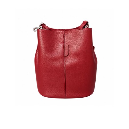 Sac en cuir grainé - Bordeaux - Madame Framboise