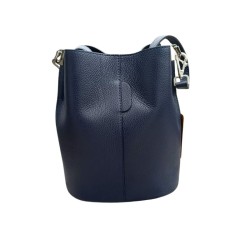 Sac en cuir grainé - Marine - Madame Framboise