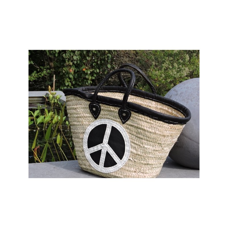 Peace and Love shopping basket - Madame Framboise