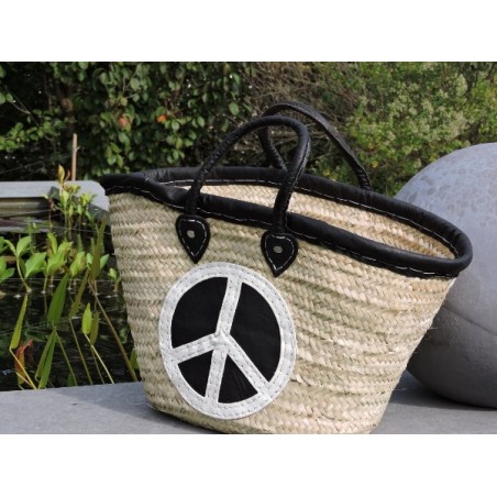 Peace and Love shopping basket - Madame Framboise Peace and Love shopping basket - Madame Framboise