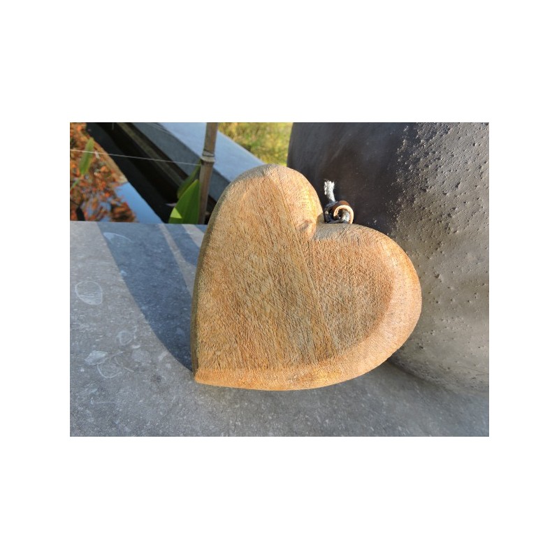 Coeur décoratif en bois - Madame Framboise