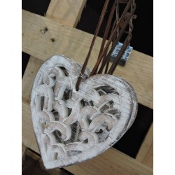 Coeur décoratif en bois - Madame Framboise