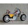 Motorcycle made of recycled metal - Madame Framboise