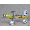 Biplane made of recycled metal - Madame Framboise