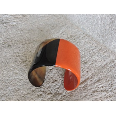 Horn cuff orange lacqued - Madame Framboise