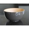 Taupe lacquered bamboo salad bowl - Madame Framboise