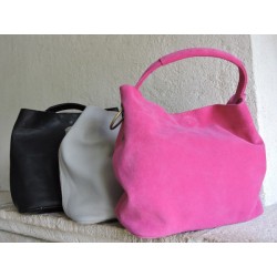 Double sac en cuir - Madame Framboise